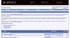 Desktop Screenshot of forumas.dedikuoti.lt